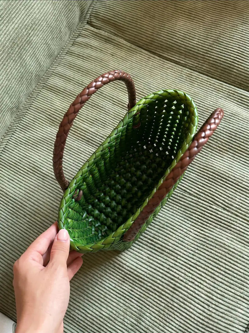 Handwoven Rattan Tote Bag