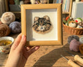 Personalized Needle Felt Pet Miniature | Framed 3D Art