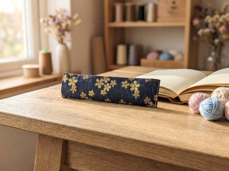 Japanese Seigaiha Crochet Hook Organizer