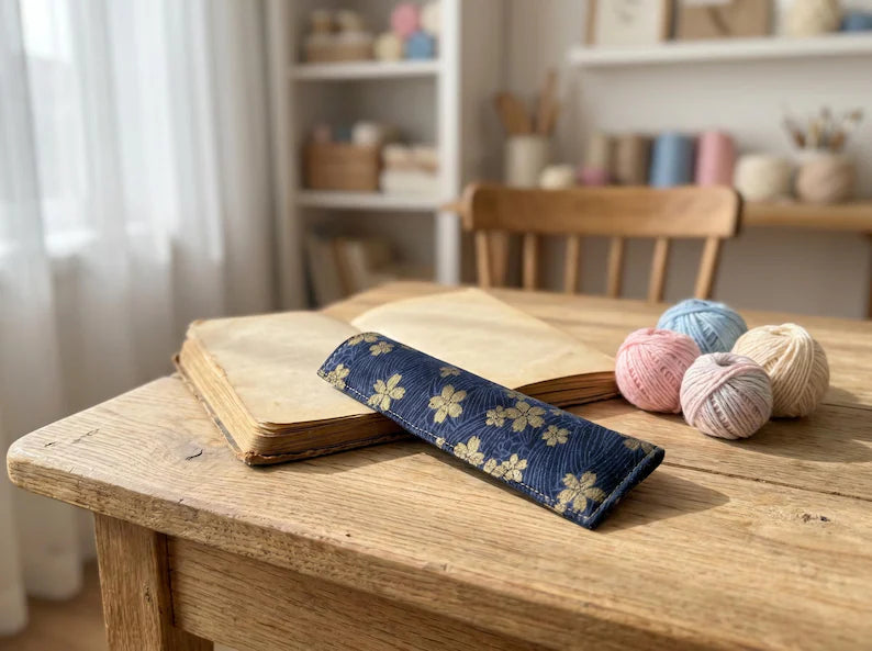 Japanese Seigaiha Crochet Hook Organizer