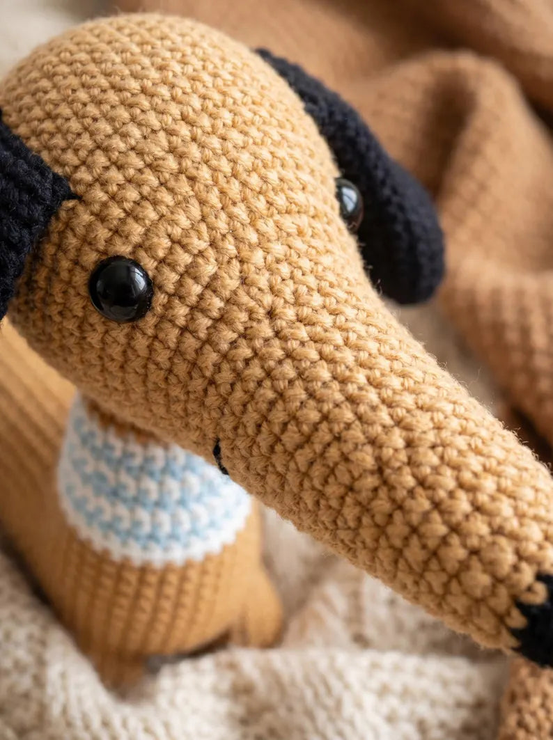 Beginner Dachshund Amigurumi Dog Craft Kit